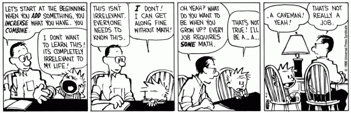 Math calvin hobbes