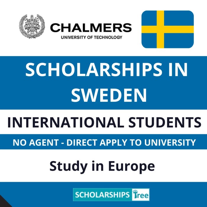 Postgraduates sweden scholarship chalmers technology university