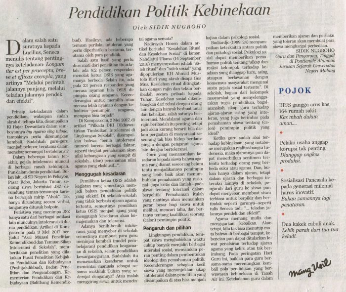 Contoh artikel tentang politik