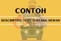 Contoh descriptive text bahasa inggris tentang hewan dan terjemahannya