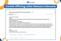 Contoh surat penawaran dalam bahasa inggris