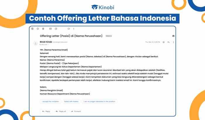 Contoh surat penawaran dalam bahasa inggris