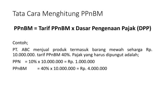 Contoh soal ppnbm