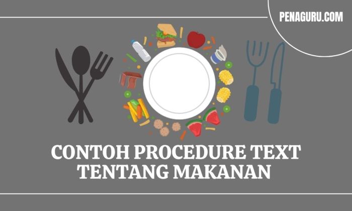 Teks prosedur tentang makanan bahasa inggris