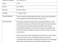 Contoh review artikel jurnal