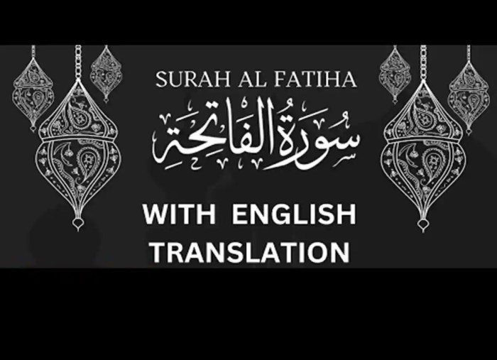 Al fatihah dalam bahasa inggris