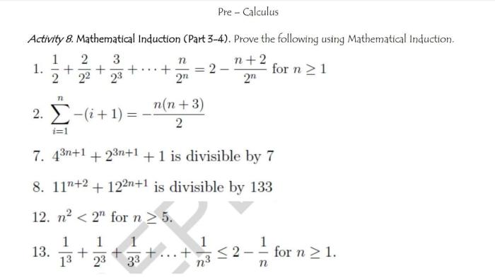 Soal pilihan ganda induksi matematika