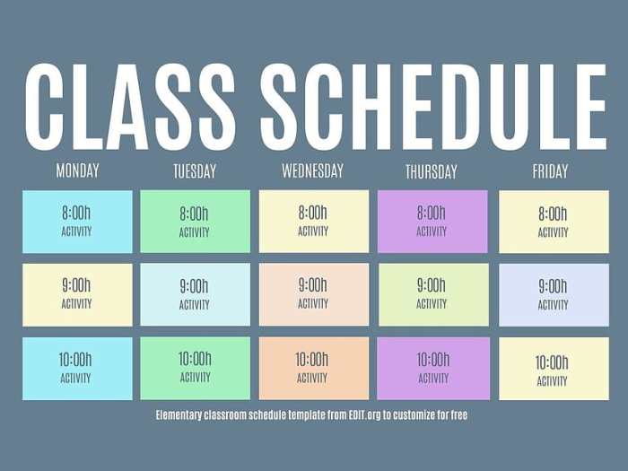 Contoh jadwal pelajaran bahasa inggris