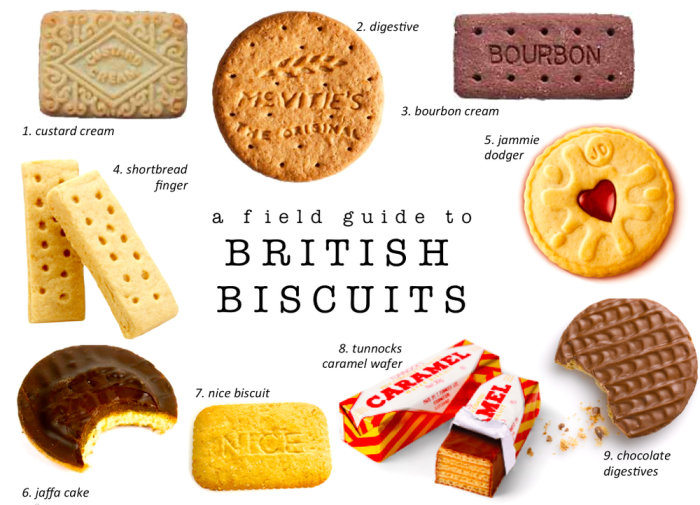 British biscuits food tea foods field guide things english britain five nice custard brit fiver favourite invented not cream flat