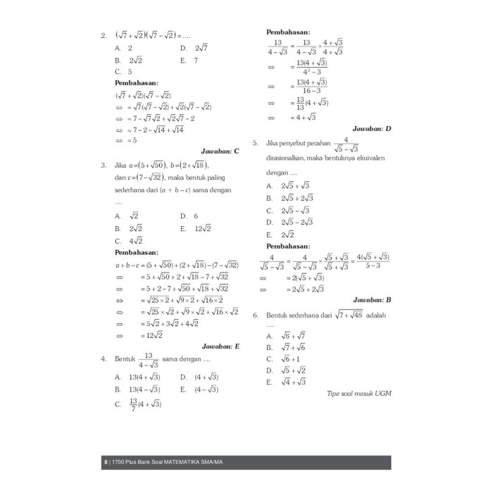 Soal akm matematika sma