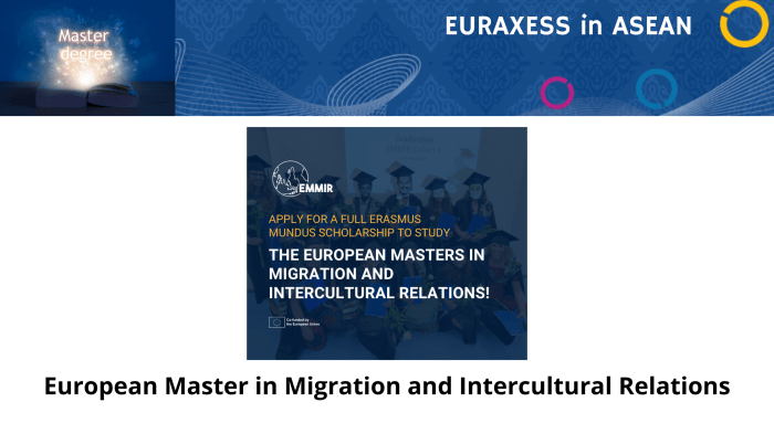 Erasmus master in migration and intercultural relations emmir s2 1