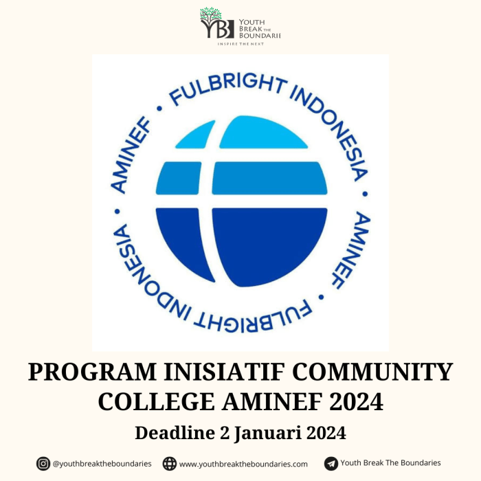 Beasiswa aminef program community collage initiative di amerika