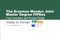 Erasmus joint master degree in food innovation product design s2 1