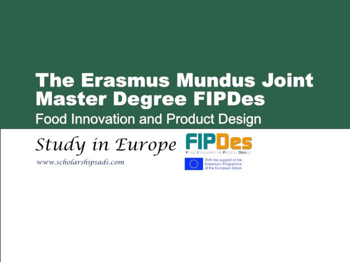 Erasmus joint master degree in food innovation product design s2 1