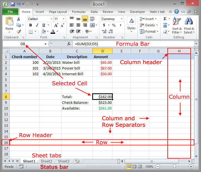 Pengertian dari worksheet dalam microsoft excel