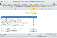 Cara menghitung jumlah huruf tertentu di excel