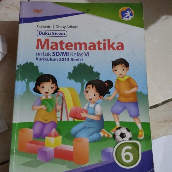 Pemetaan kd matematika kelas 6