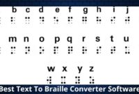 Mengonversi teks cerita sejarah huruf braille