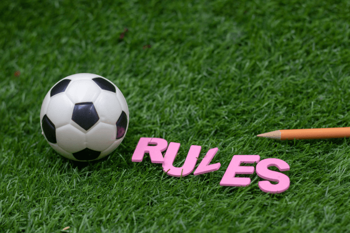 Football rules association soccer