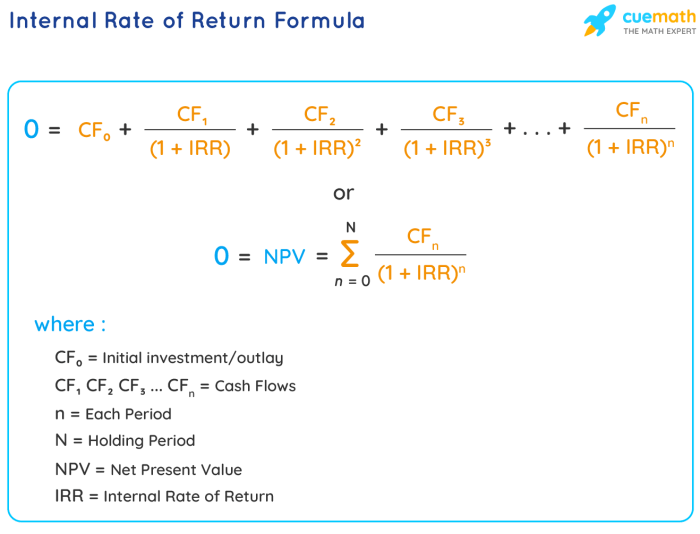 Npv irr cash