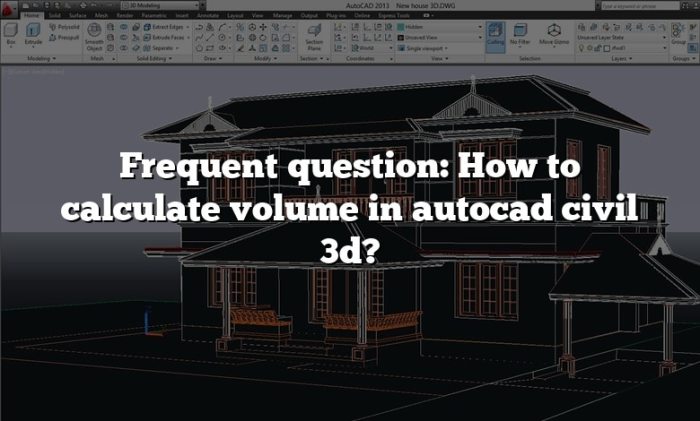 Cara menghitung volume pada autocad