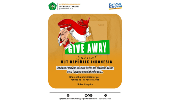 Give away artinya dalam bahasa indonesia