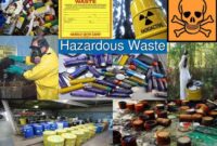 Waste hazardous household collection