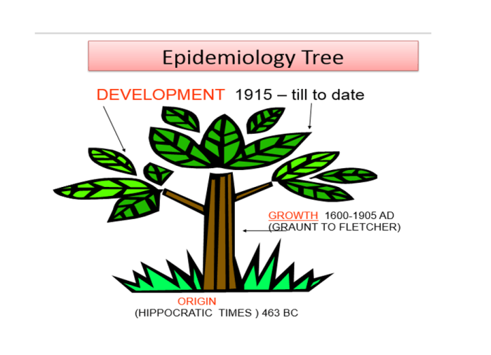 Sejarah perkembangan epidemiologi