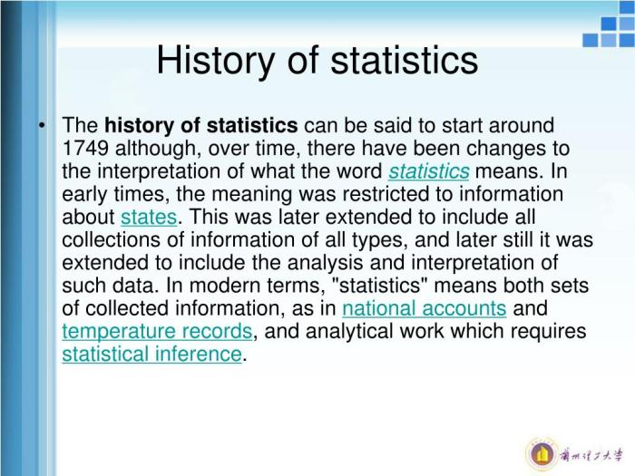 Sejarah statistika