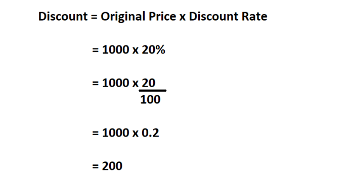 Cara menghitung persen diskon