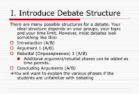 Struktur debat bahasa inggris