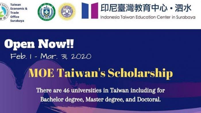 Beasiswa s1 di tcust taiwan