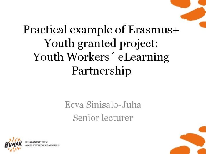 Erasmus social work with children and youth s2 1