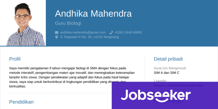 Cv guru matematika