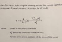 Cara menghitung cronbach alpha