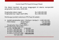 Contoh soal pph pasal 24