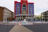 Muhammadiyah universitas yogyakarta diambil umy tampak fakhruddin belakang gedung kembar