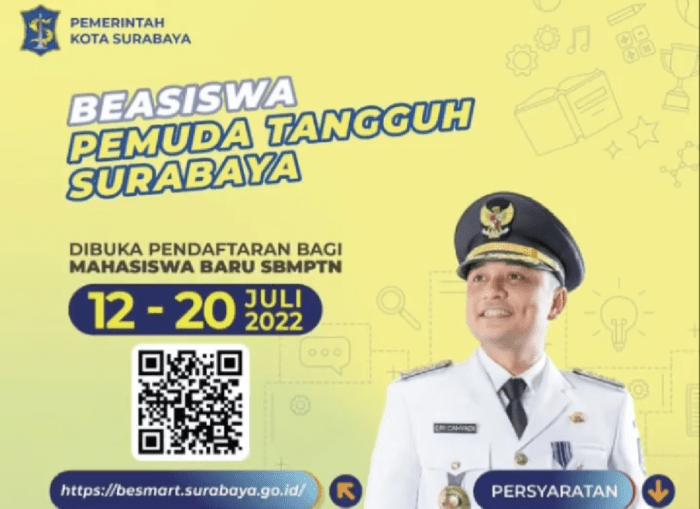 Beasiswa pemkot surabaya untuk mahasiswa dan calon mahasiswa s1