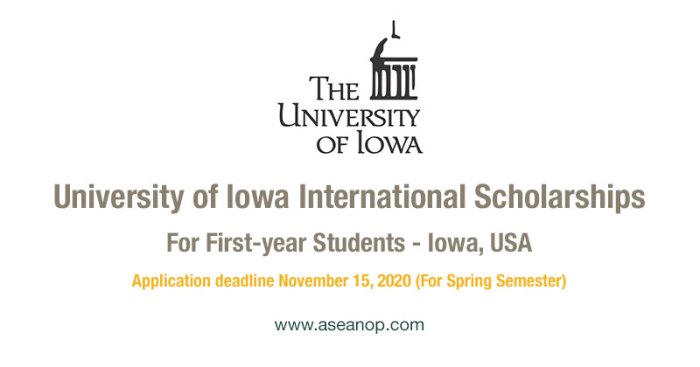 Beasiswa di university of iowa usa