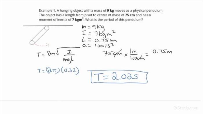 Cara menghitung bandul matematis