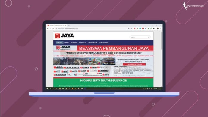 Beasiswa jaya yayasan marga pembangunan