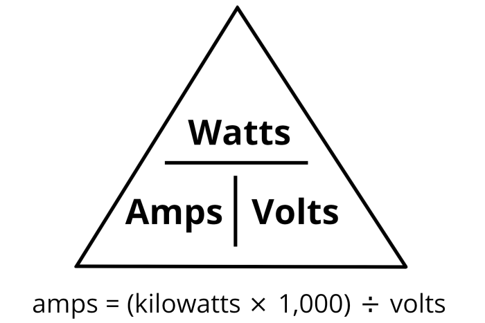 Cara menghitung volt ke watt