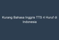 Kurang bahasa inggris tts