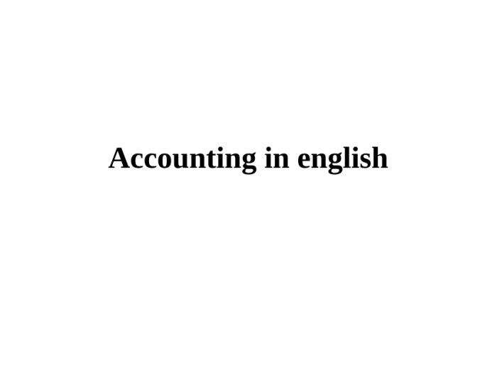 Accounting