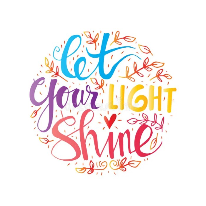 Contoh banner tema let your light shine