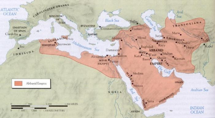 Abbasid caliphate empire map middle abbasids fragmentation islamic islam world ages east umayyad history 1194 1258 muslim eastern ce architecture