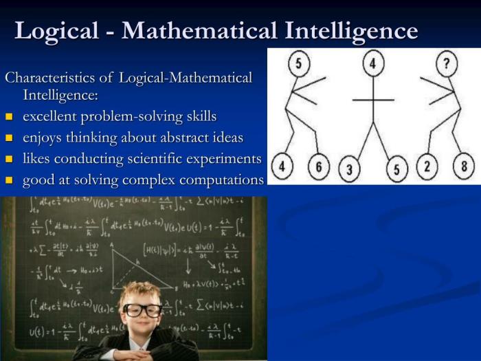 Intelligences multiple intelligence mathematical logical gardner howard theory ppt powerpoint presentation