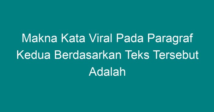 Arti kata viral dalam kamus bahasa indonesia