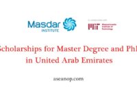 Scholarships degree emirates phd arab master united