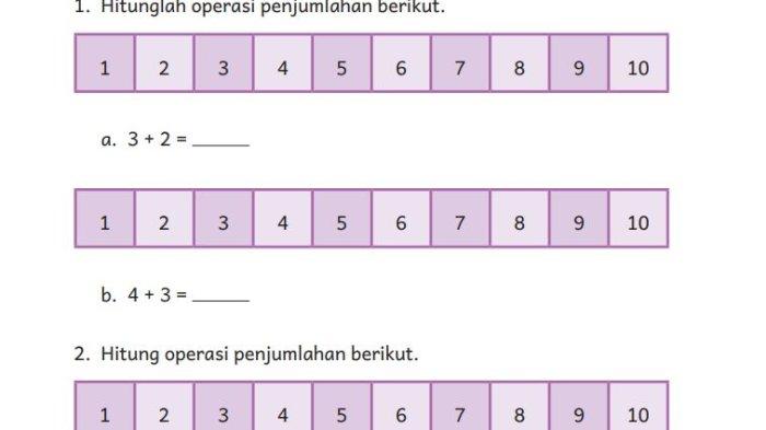 Download soal matematika kelas 1 kurikulum merdeka